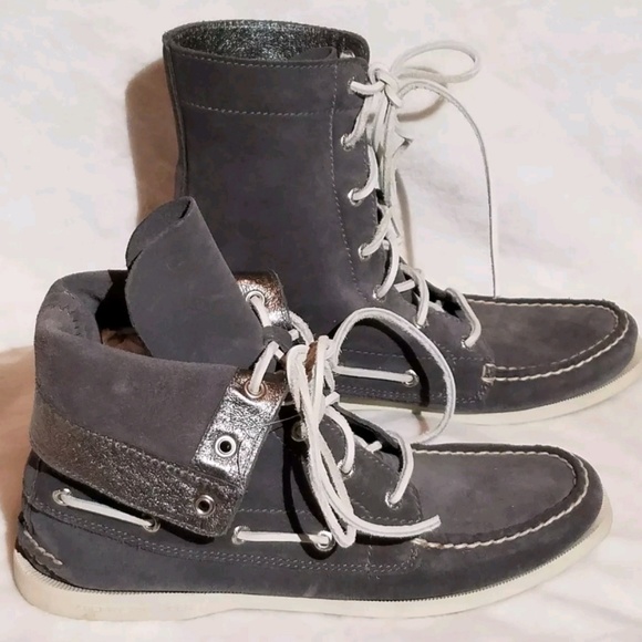 sperry lace up boots